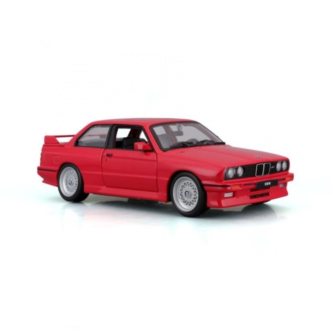 Voiture en métal BMW 3 Series M3 1988 rouge