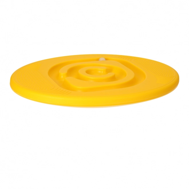 Planche d’équilibre jaune avec labyrinthe pour enfants