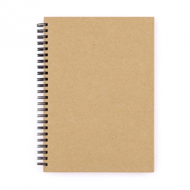 Bloc-notes A5 à spirale avec design naturel