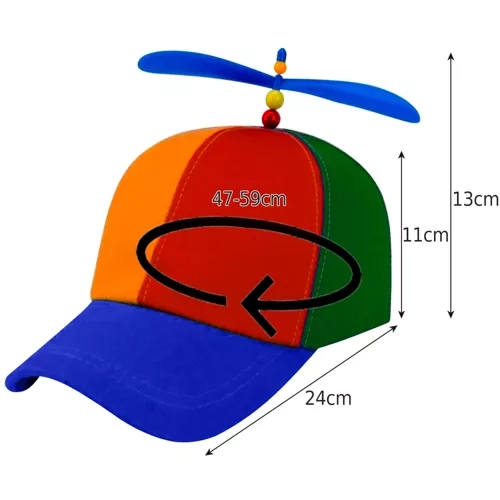 Casquette à hélice Unisex, multicolore Malatec