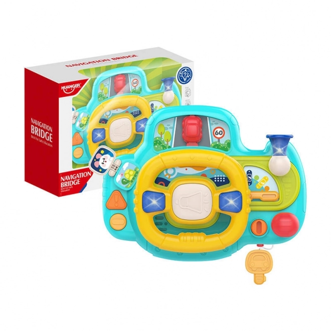 Volant interactif pour enfants bleu