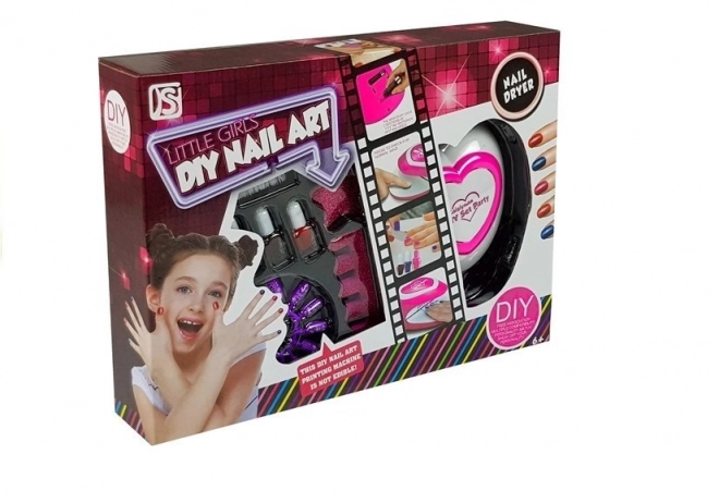 Ensemble pour enfants de peinture à ongles avec lampe