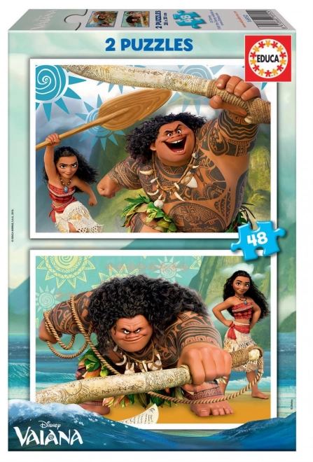 Puzzle Disney Vaiana l'Audacieuse 2 x 48 pièces