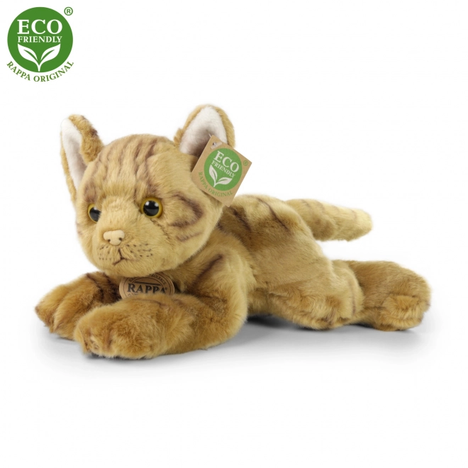 Chat en peluche allongé 30 cm ECO-FRIENDLY
