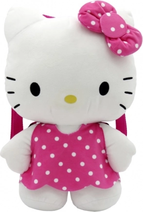 Sac à dos en peluche Hello Kitty rose