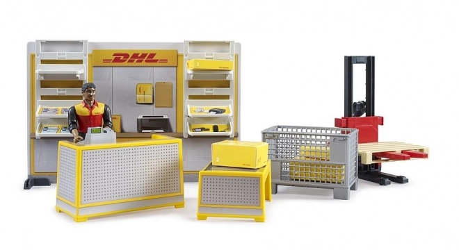 Bruder BWORLD Point relais DHL avec accessoires