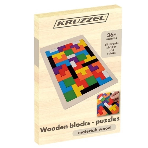 Puzzle en bois / tetris Kruzzel 22667