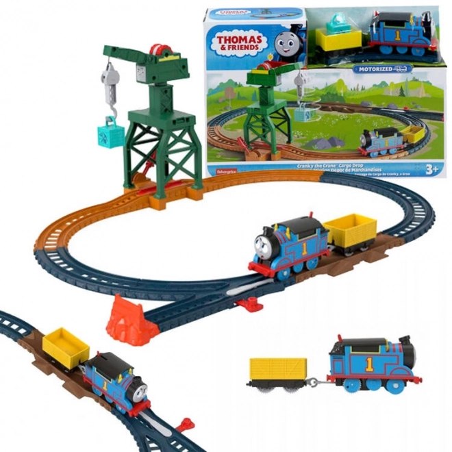 Tom et ses amis locomotive avec grue Charles et cargaison