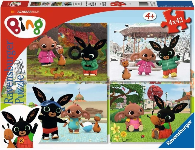 Puzzle Ravensburger Bing 4×42 pièces