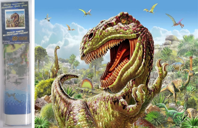 Ensemble de peinture diamant - dinosaure T-Rex