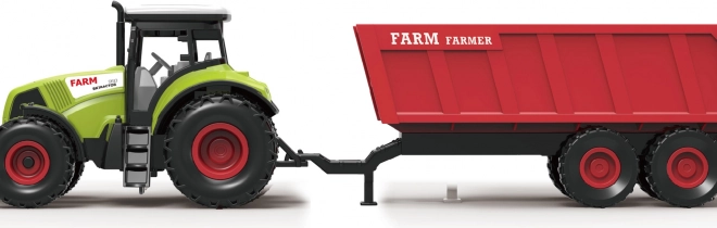 Tracteur avec remorque et effets