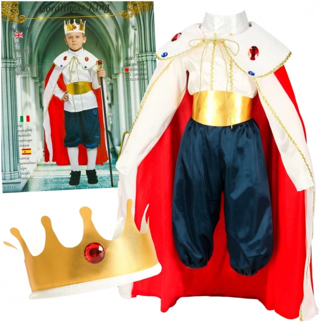 Costume de roi de carnaval taille M