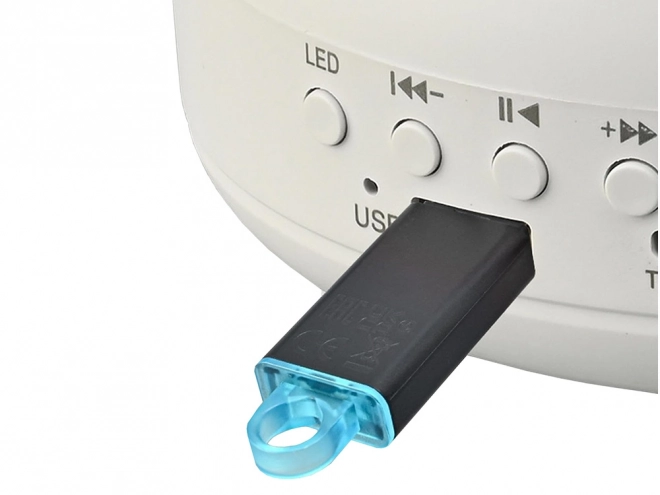 Projecteur d'éclairage nocturne aurora avec haut-parleur Bluetooth
