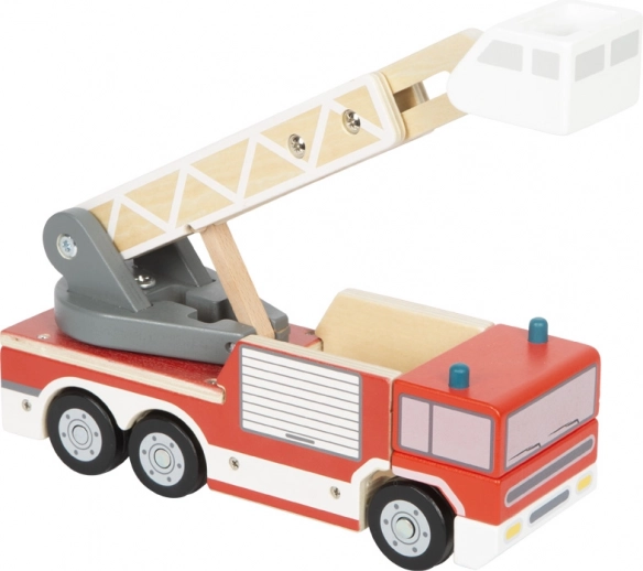Camion de pompiers avec échelle pivotante pour enfants