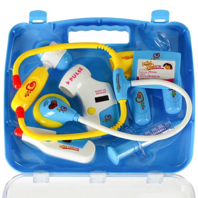 Ensemble de docteur pour enfants dans une valise - bleu