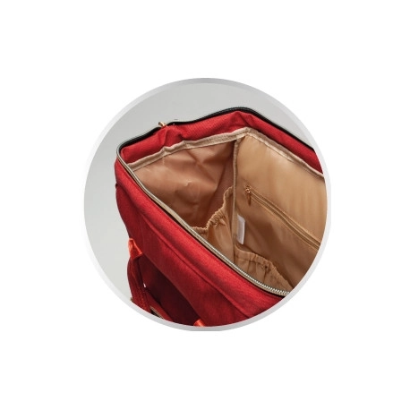Canpol babies sac à langer LADY MUM rouge