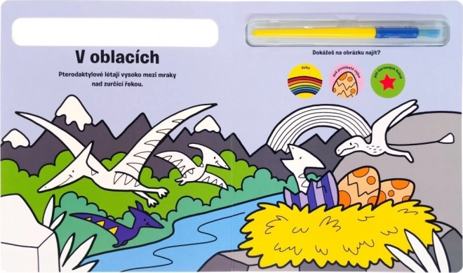 Colorie-moi ! Dinosaures - Livre de Peinture à l'Eau
