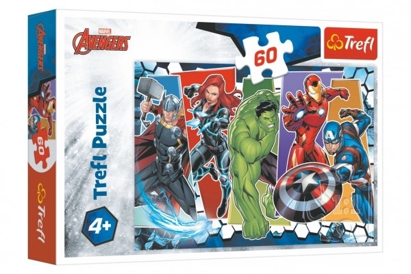 Puzzle Avengers Invincibles 33x22cm 60 pièces dans une boîte 21x14x4cm