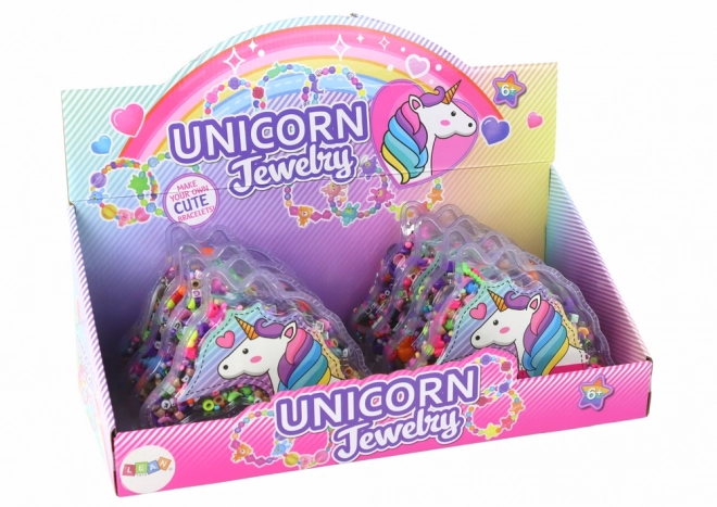 Kit pour créer des bracelets de licorne avec perles et pendentifs