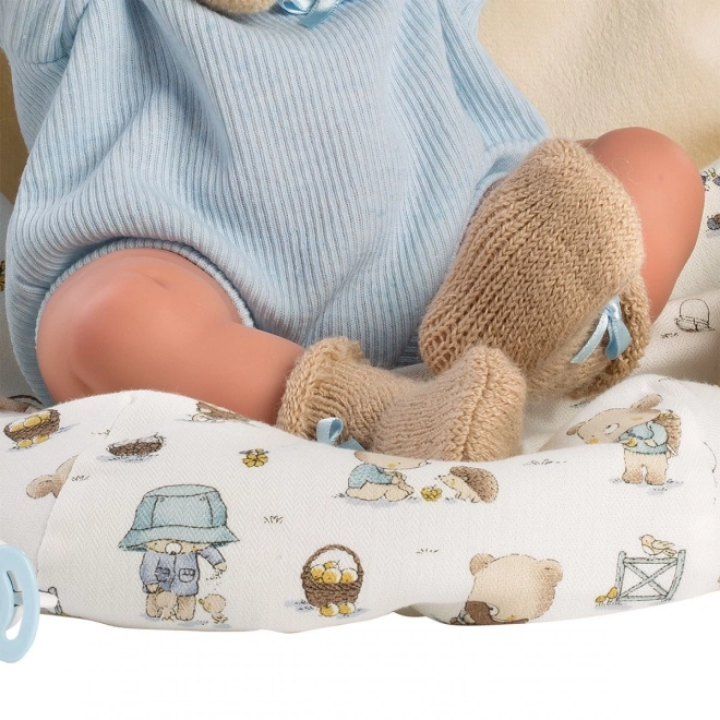 Llorens 73885 NOUVEAU-NÉ GARÇON - poupée réaliste bébé avec corps tout en vinyle - 40 cm