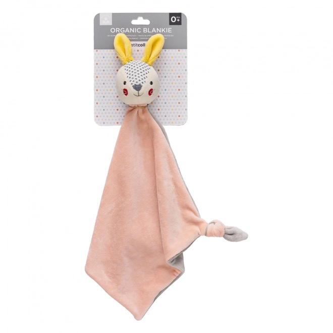 Petit Collage Doudou Lapin Rose
