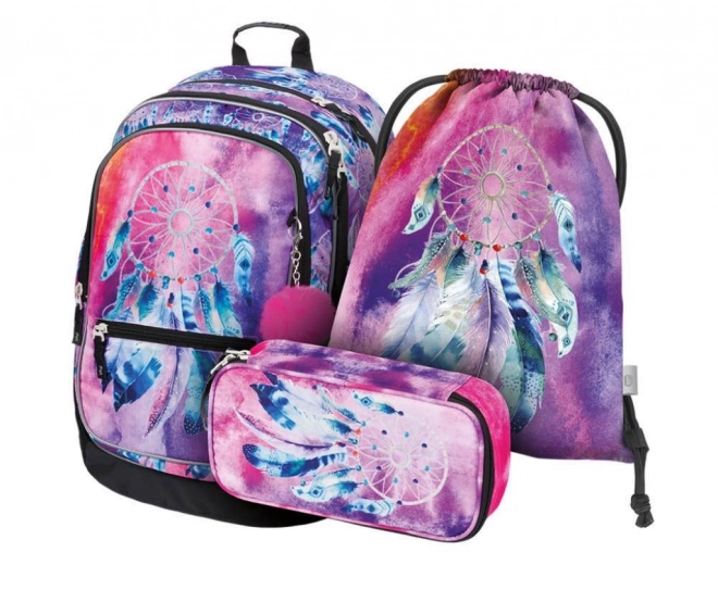 BAAGL 3 ENSEMBLE Core Capteur de rêves : sac à dos, trousse et sac
