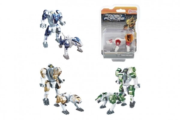 Animal transformable ou robot en plastique 9cm en blister