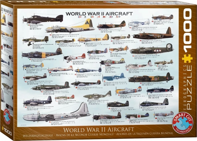 Puzzle Avions Seconde Guerre Mondiale 1000 Pièces