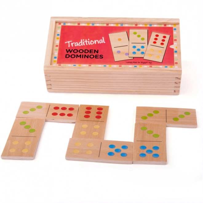 Bigjigs Toys Domino en bois classique