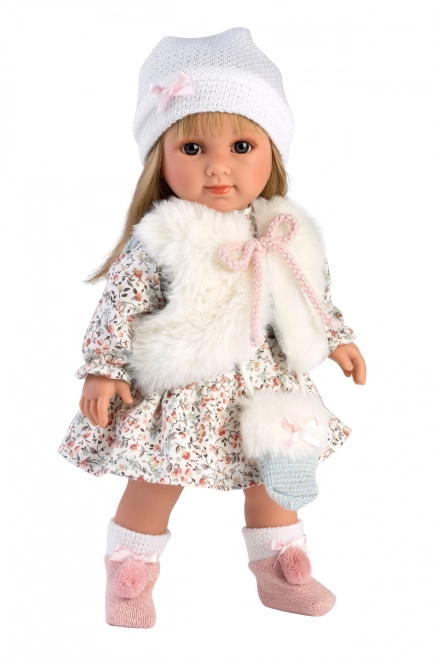 Llorens Elena poupée réaliste avec corps en tissu doux 35 cm