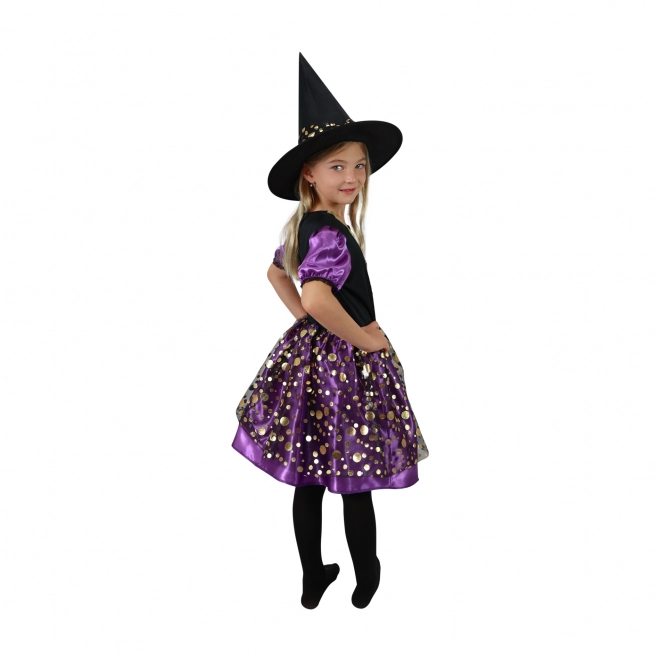 Costume de sorcière pour enfants violet-noir