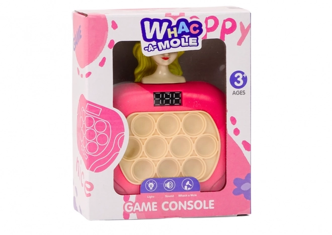 Jeu Pop-It Wac A Mole Poupée Lumières Sons Rose