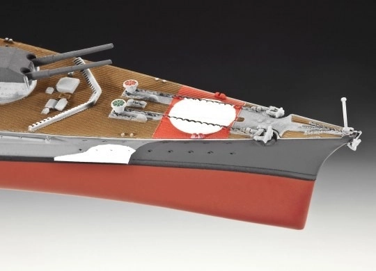 Modèle en plastique du navire de guerre Bismarck