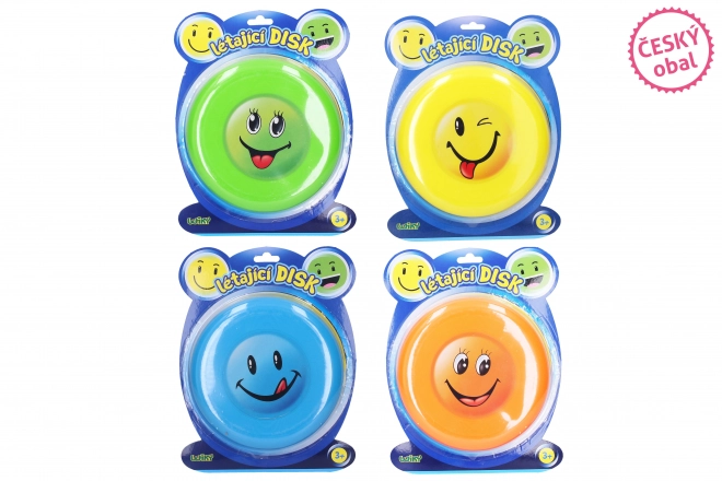 Disque volant 19 cm avec smiley