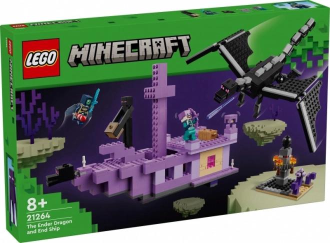 LEGO Minecraft 21264 Dragon de l'Ender et navire de l'End