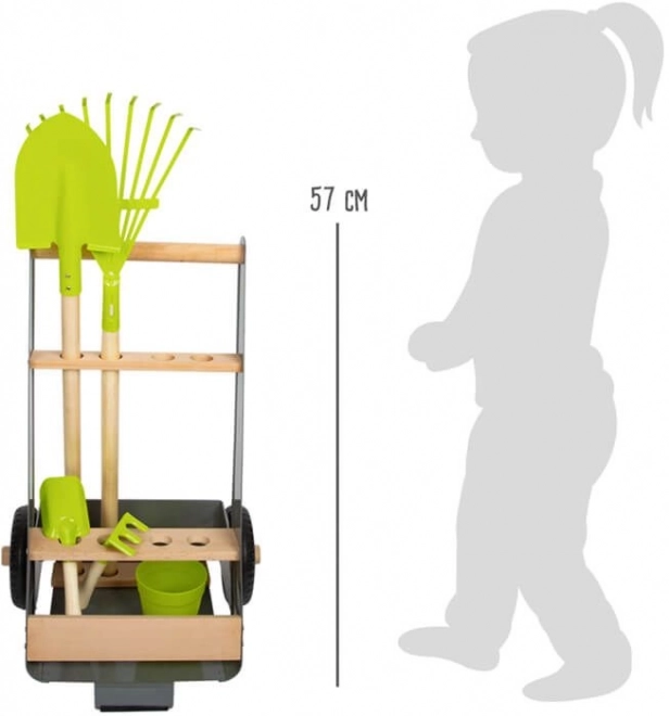 Small Foot Chariot de jardin avec 5 outils