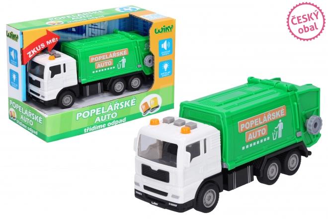 Camion poubelle avec effets 17 cm - Emballage tchèque