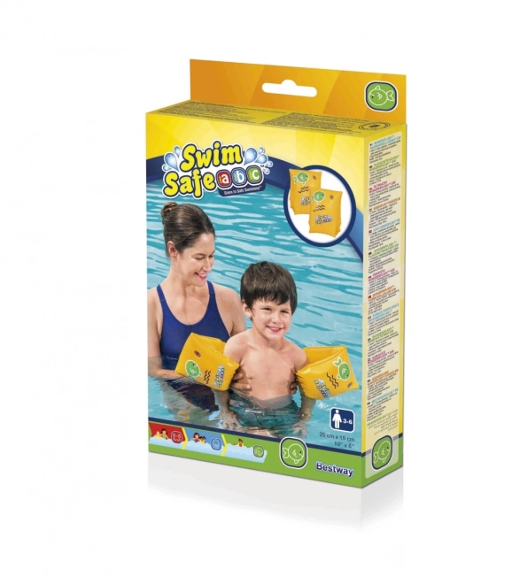 Brassards de natation gonflables jaunes S 25x15cm BESTWAY
