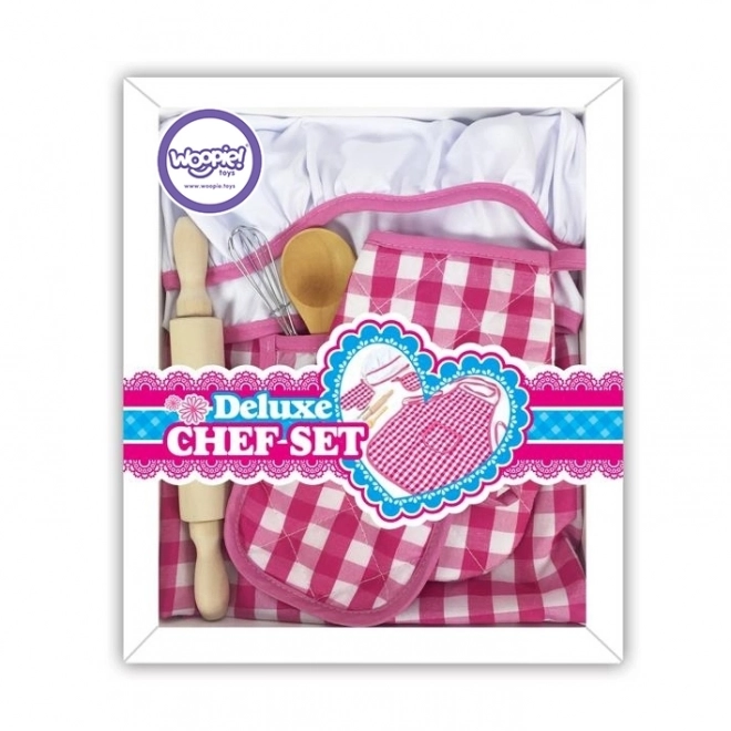 Ensemble Petit Chef Tenue de Cuisine avec Accessoires 7 pcs