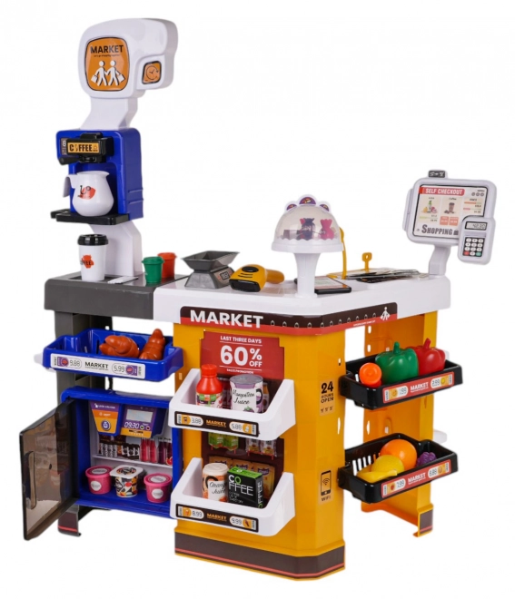 MEGA Supermarché avec chariot + accessoires