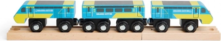 Design HST bleu‑jaune iconique