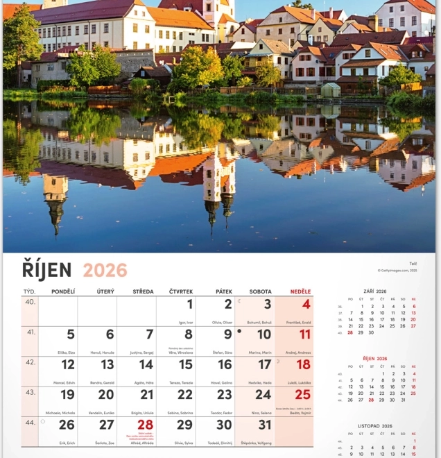 Calendrier mural Ma patrie 2026