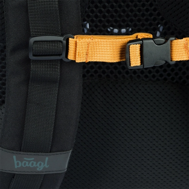 BAAGL Sac à dos scolaire Core Métallique Bronze