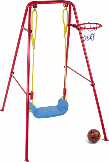Balançoire et basket en un seul produit