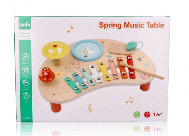 Table de musique printanière