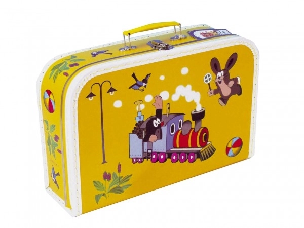 Valise/Coffre Krtek et la Petite Locomotive jaune 35x22x10cm