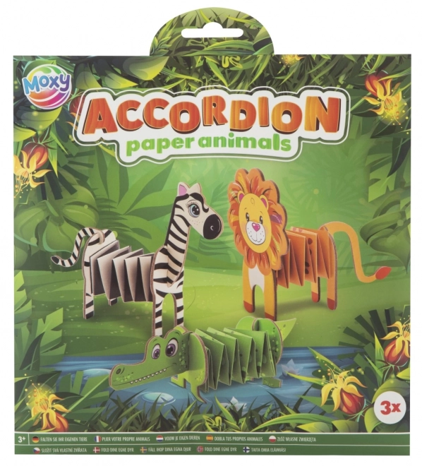 Animaux en papier accordéon pliables Moxy
