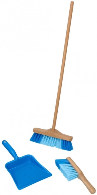 Goki Ensemble balai 3 pièces bleu