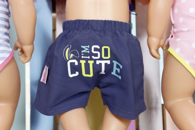 Baby born shorts de plage d'été bleus