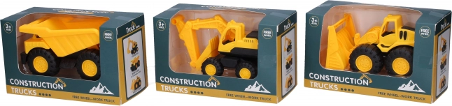 Camion de chantier 12 cm – benne basculante, bulldozer, pelleteuse